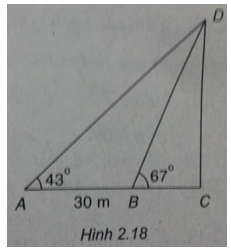 Giải SBT Bài 3: Các hệ thức lượng trong tam giác và giải tam giác – Chương 2 – Hình học 10