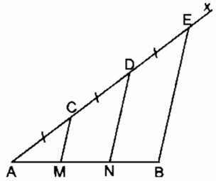 Bài 10 đường thẳng song song với một đường thẳng cho trước – Chương 1 Hình học SBT Toán 8 tập 1