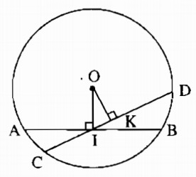 Bài 3 Liên hệ giữa dây và khoảng cách từ tâm đến dây - Sách bài tập Toán 9 tập 1