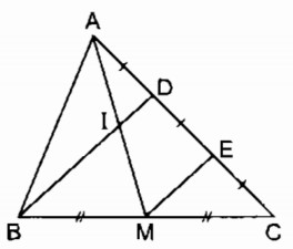 Bài 4 đường trung bình của tam giác, của hình thang – Chương 1 Hình học SBT Toán 8 tập 1