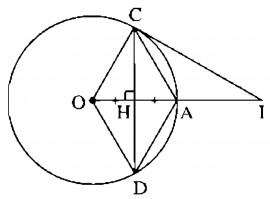 Bài 4 Vị trí tương đối của đường thẳng và đường tròn - Sách bài tập Toán 9 tập 1