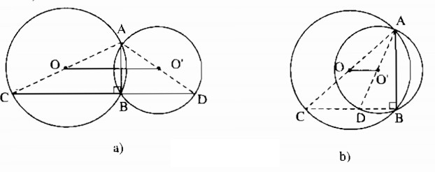 Bài 7 Vị trí tương đối của hai đường tròn - Sách bài tập Toán 9 tập 1
