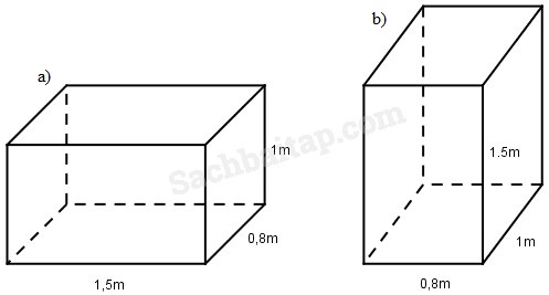 (VBT Toán 5) - Bài 105. Diện tích xung quanh và diện tích toàn phần của hình hộp chữ nhật 2