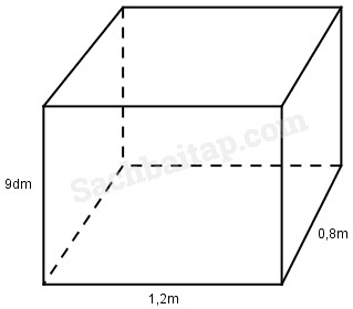 (VBT Toán 5) - Bài 105. Diện tích xung quanh và diện tích toàn phần của hình hộp chữ nhật 4