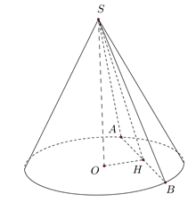 Câu 40: (MH Toan 2020) Cho hình nón có chiều cao bằng (2sqrt 5 ). Một mặt phẳng đi qua đỉnh hình nón và cắt hình nón theo một thiết diện là tam giác đều có diện tích bằng (9sqrt 3 ). Thể tích của khối nón được giới hạn bởi hình nón đã cho bằng 1