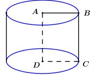 Trong không gian, cho hình chữ nhật ABCD, (AB = a ), (AC = 2a ). Khi quay hình chữ nhật ABCD quanh cạnh AD thì đường gấp khúc ABCD tạo thành một hình trụ. Diện tích xung quanh của hình trụ đó bằng: 1