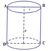 Thiết diện của hình trụ và mặt phẳng chứa trục của hình trụ là hình chữ nhật có chu vi là 12 cm. Giá trị lớn nhất của thể tích khối trụ là 1