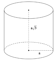 Tính diện tích toàn phần của hình trụ có bán kính đáy a và đường cao (asqrt 3 ) 1