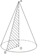 Cho tam giác AOB vuông tại  O. Quay tam giác quanh cạnh OA ta được hình nón có đường sinh và đường cao lần lượt là: 1