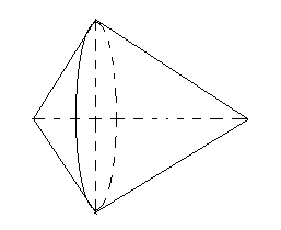 Cho tam giác ABC vuông tại A, AH là đường cao. Khi quay các cạnh của tam giác ABC quanh cạnh BC thì số hình nón được tạo thành là mấy hình? 1