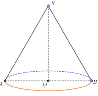 Cho khối nón có thể tích là V . Biết rằng khi cắt khối nón đã cho bởi một mặt phẳng qua trục, thiết diện thu được là một tam giác đều có diện tích bằng 3 . Giá trị của V bằng 1