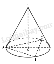 Một hình tứ diện đều cạnh a có một đỉnh trùng với đỉnh của hình nón tròn xoay còn ba đỉnh còn lại của tứ diện nằm trên đường tròn đáy của hình nón. Diện tích xung quanh của hình nón tròn xoay là: 1