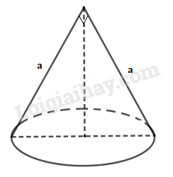 Cho hình nón có thiết diện qua trục là một tam giác vuông cân có cạnh góc vuông bằng a. Diện tích xung quanh của hình nón là: 1