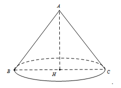 Cho tam giác đều ABC cạnh a quay quanh đường cao AH tạo nên một hình nón Diện tích xung quanh S của hình nón đó là: 1
