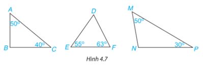 Giải bài tập Bài 12: Tổng các góc trong một tam giác (C4 Toán 7 Kết nối) 2