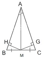 Giải bài tập Bài 16: Tam giác cân. Đường trung trực của đoạn thẳng (C4 Toán 7 Kết nối) 4