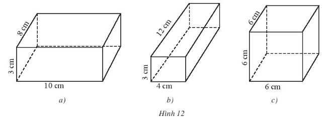 Giải bài tập bài 1 Hình hộp chữ nhât, hình lập phương (C3 Toán 7 - Chân trời) 3