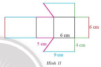 Giải bài tập 3 Hình lăng trụ đứng tam giác, hình lăng trụ đứng tứ giác (C3 Toán 7 - Chân trời) 9
