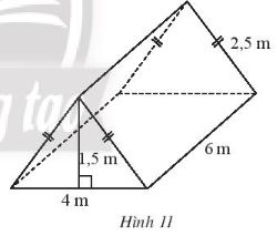 Giải bài bài 4 Diện tích xung quanh và thể tích của hình lăng trụ đứng tam giác, lăng trụ đứng tứ giác (C3 Toán 7 - Chân trời) 2