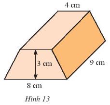Giải bài bài 4 Diện tích xung quanh và thể tích của hình lăng trụ đứng tam giác, lăng trụ đứng tứ giác (C3 Toán 7 - Chân trời) 4