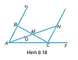Giải SBT Bài 34 Sự đồng quy của ba đường trung tuyến, ba đường phân giác trong một tam giác (Chương 9 SBT Toán 7 Kết nối)