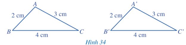 Giải bài 4 Trường hợp bằng nhau thứ nhất của tam giác cạnh - cạnh - cạnh - Chương 7 Toán 7 Cánh diều 2