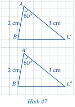 Giải bài 5 Trường hợp bằng nhau thứ hai của tam giác cạnh - góc - cạnh - Chương 7 Toán 7 Cánh diều 3