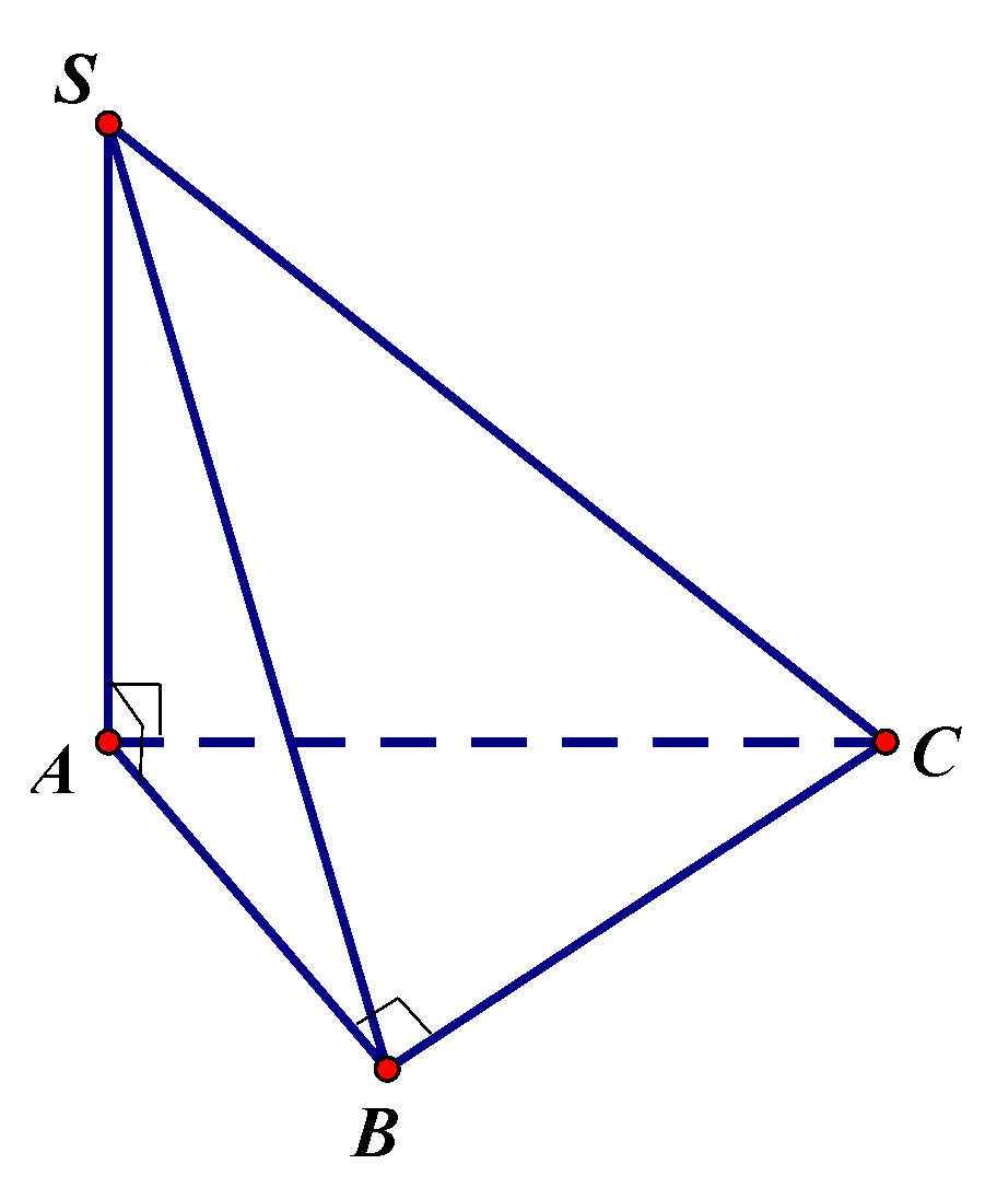 Cho khối chóp (S.ABC) có đáy (ABC) là tam giác vuông tại (B), (AB = 2a,,AC = asqrt 5 ,,SA bot left( {ABC} right)) và (SA = a). Thể tích của khối chóp đã cho bằng</p> 1