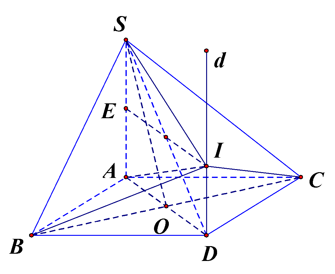 Cho hình chóp (S.ABC)có đáy là tam giác cân tại (A,AB = AC = a,widehat {BAC} = 120^circ ), (SA)vuông góc với mặt phẳng đáy, góc giữa mặt phẳng (left( {SBC} right)) và mặt phẳng đáy bằng (60^circ ). Thể tích khối cầu ngoại tiếp hình chóp (S.ABC) bằng</p> 1