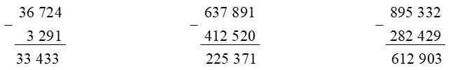 Giải SGK Bài 23: Phép trừ các số có nhiều chữ số - Toán 4 - KNTT 1