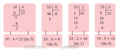 Bài 26: Chia số có hai chữ số cho số có một chữ số - SGK Kết nối tri thức 5