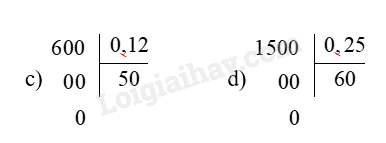 Giải SGK Toán lớp 5 trang 83 Bài 39: Chia một số tự nhiên cho một số thập phân | Chân trời sáng tạo 2